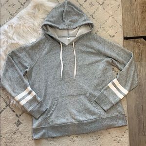 OLD NAVY VARSITY STYLE GREY HOODIE